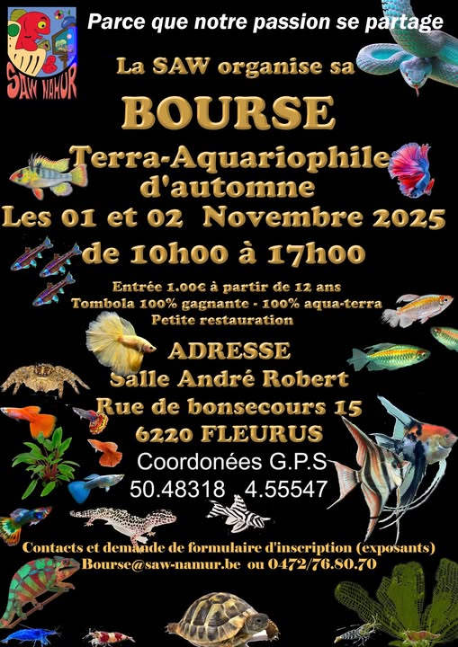Bourse poissons et arthropodes Bourse poissons et arthropodes